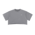 Snow Washed Raw Edge Crop Top
