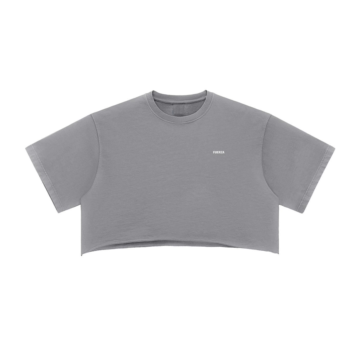 Snow Washed Raw Edge Crop Top